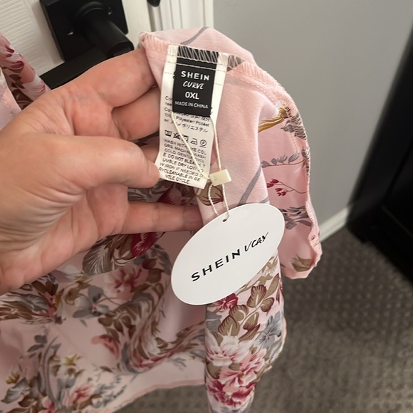 Pink Floral Maxi Dress - Size 0XL - NWT - Picture 4 of 6